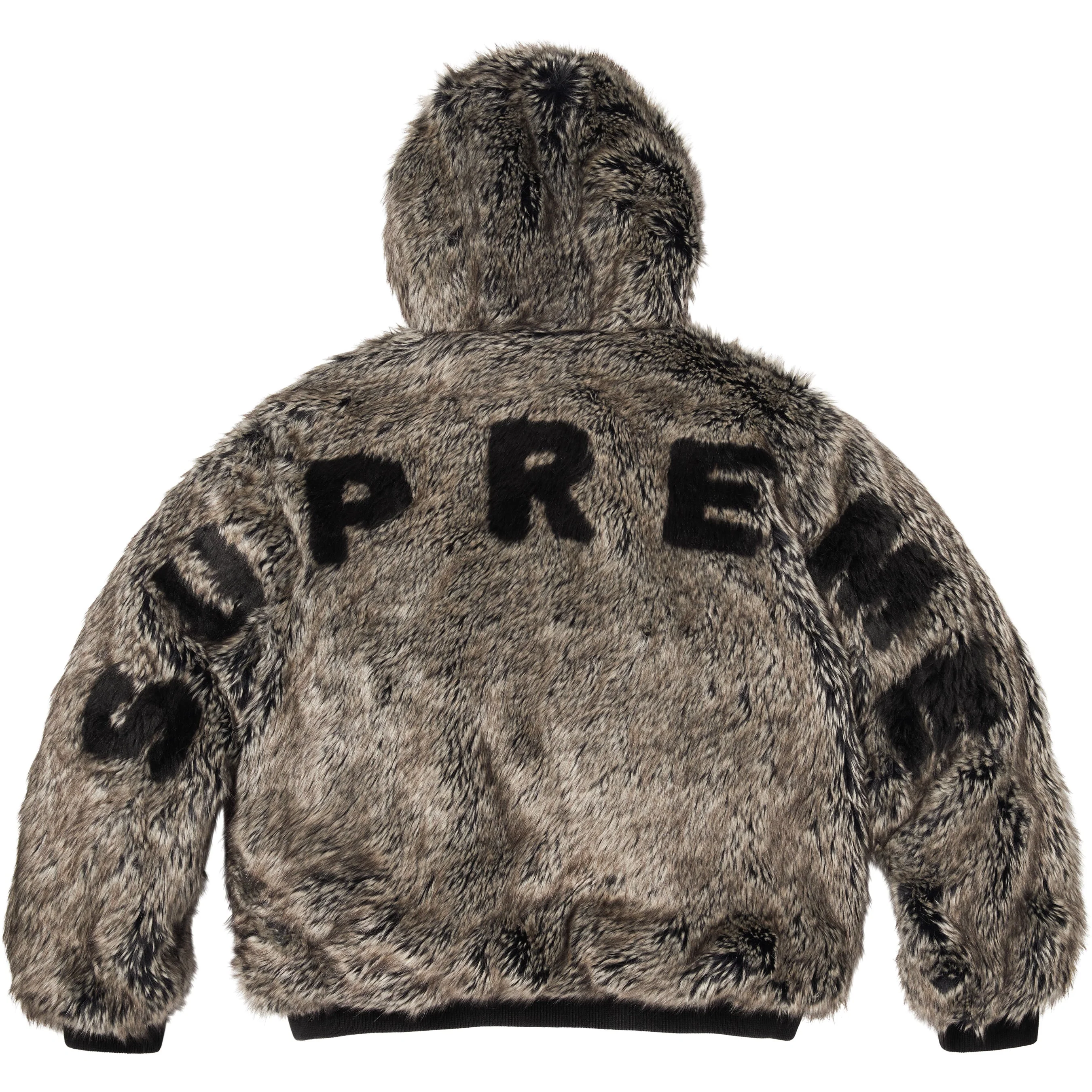 Reversible Faux Fur Hooded Work Jacket view 42